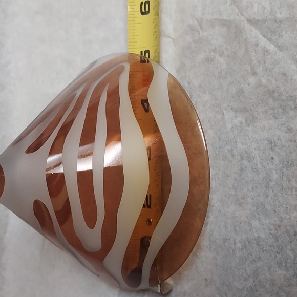 Vintage Animal Print Hetched Martini Glasses. - Picture 6 of 6